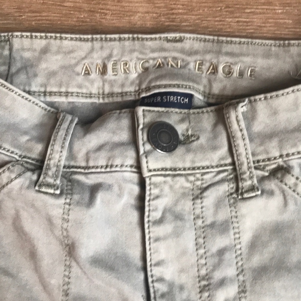 A.E jeans! Super cute, mint grey green